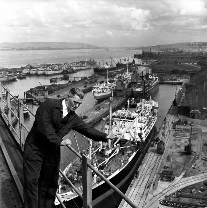 Framed Print : Greenock Dock Framed Print : Greenock Dock