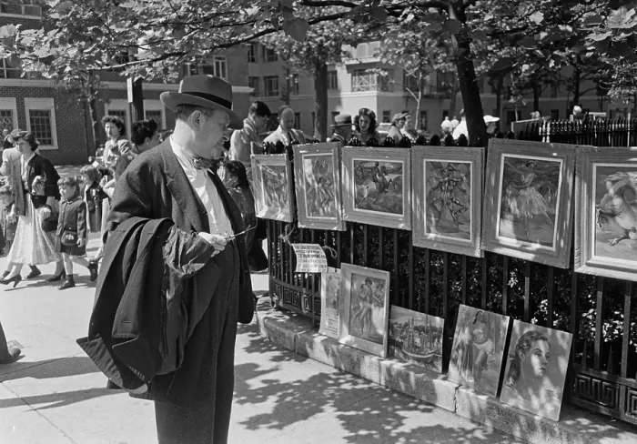 Framed Print : Greenwich Village Art Show Framed Print : Greenwich Village Art Show