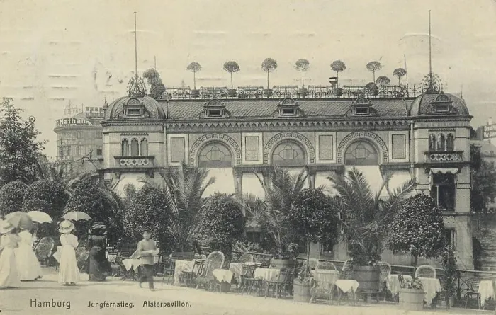 Framed Print : Greeting from the Jungfernstieg, Alsterpavillion, Hamburg, Germany, postcard with text, view around ca 1910, Historic, digital reproduction of a historic postcard, public domain, from that time, exact date unknown Framed Print : Greeting from the Jungfernstieg, Alsterpavillion, Hamburg, Germany, postcard with text, view around ca 1910, Historic, digital reproduction of a historic postcard, public domain, from that time, exact date unknown