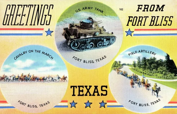 Framed Print : Greetings from Fort Bliss, Texas Framed Print : Greetings from Fort Bliss, Texas
