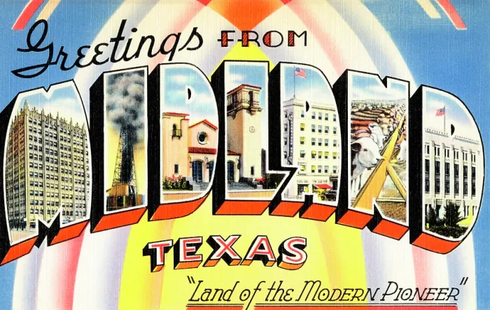 Framed Print : Greetings from Midland, Texas Framed Print : Greetings from Midland, Texas