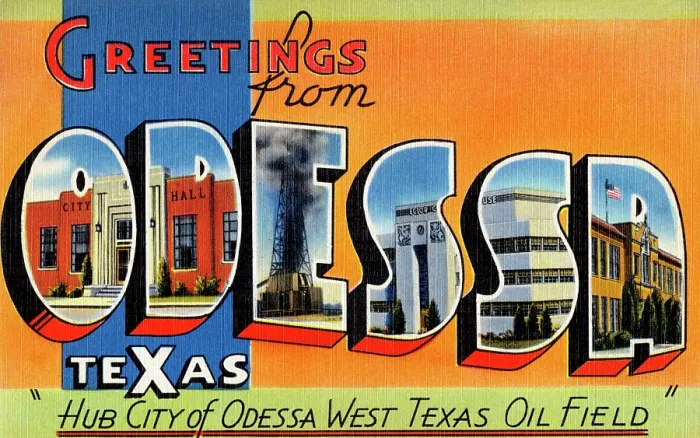 Framed Print : Greetings from Odessa, Texas Framed Print : Greetings from Odessa, Texas