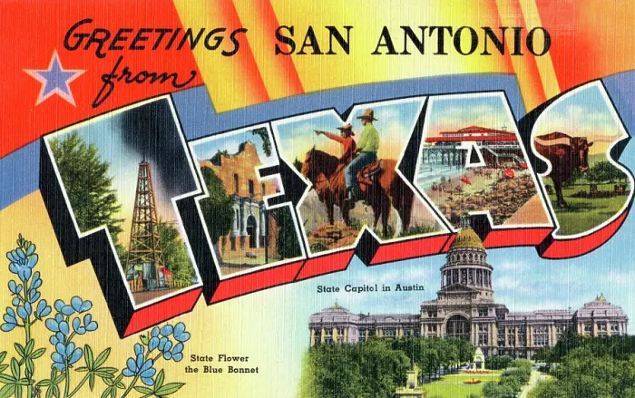 Framed Print : Greetings from San Antonio, Texas Framed Print : Greetings from San Antonio, Texas