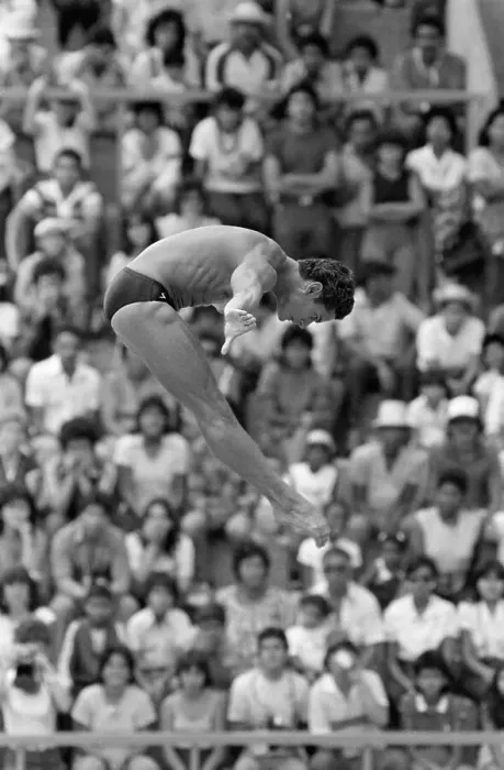 Framed Print : Greg Louganis at the Pan-American Games Framed Print : Greg Louganis at the Pan-American Games