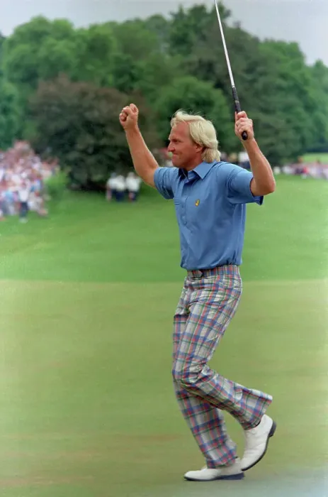 Framed Print : Greg Norman Rejoicing over His Golf Play Framed Print : Greg Norman Rejoicing over His Golf Play