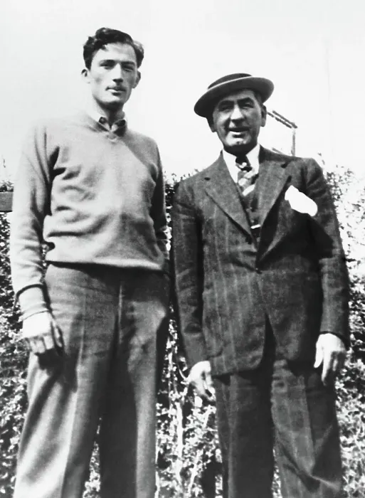 Framed Print : Gregory Peck and His Father Doc Framed Print : Gregory Peck and His Father Doc
