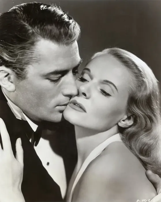 Framed Print : Gregory Peck Kissing Ann Todd Framed Print : Gregory Peck Kissing Ann Todd