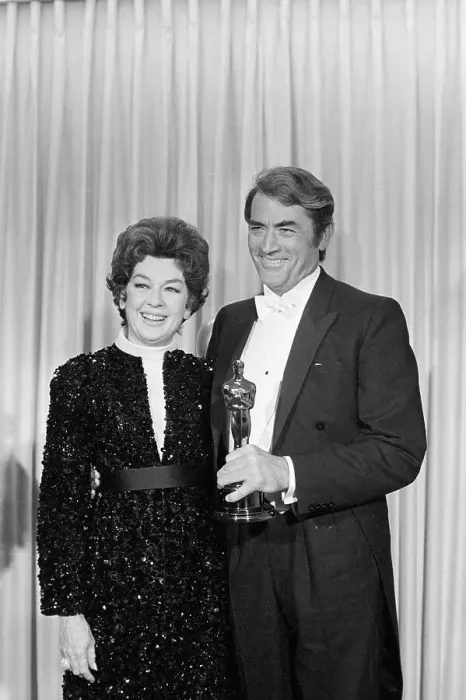 Framed Print : Gregory Peck Receiving Award Framed Print : Gregory Peck Receiving Award