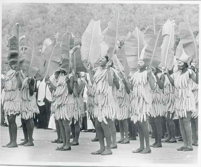 Framed Print : Grenada's Natives Performing for British Royalty Framed Print : Grenada's Natives Performing for British Royalty