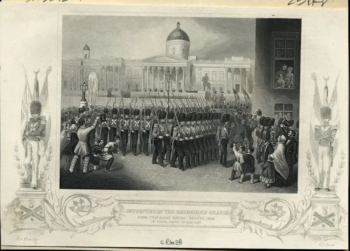 Framed Print : Grenadier Guards Depart Trafalgar Square Framed Print : Grenadier Guards Depart Trafalgar Square