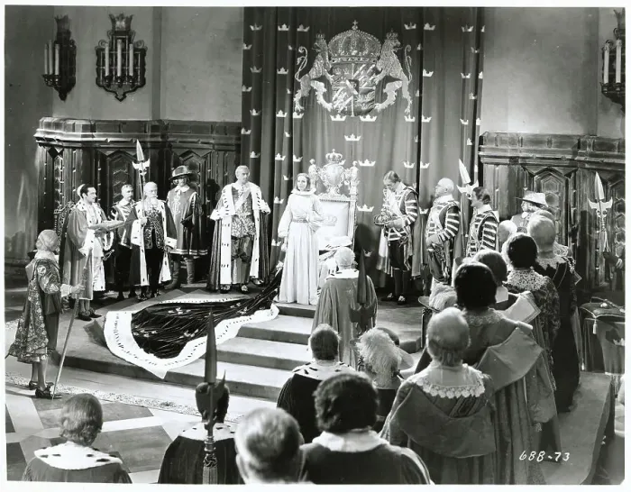 Framed Print : Greta Garbo Addressing Fellow Actors Framed Print : Greta Garbo Addressing Fellow Actors