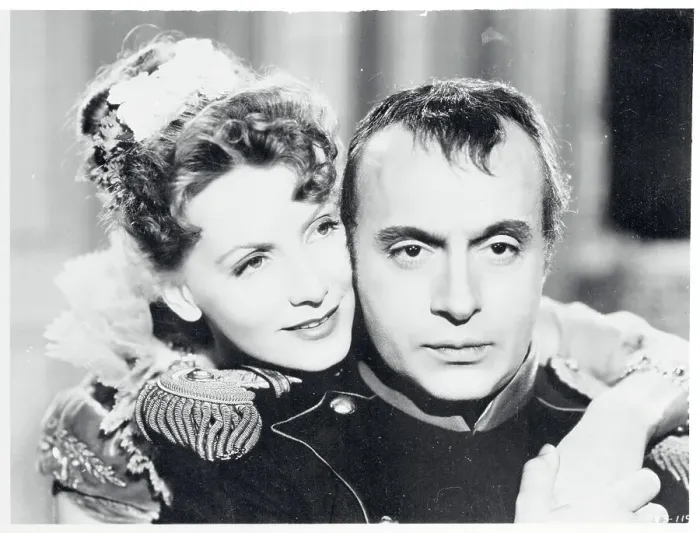 Framed Print : Greta Garbo and Charles Boyer in Movie Scene Framed Print : Greta Garbo and Charles Boyer in Movie Scene
