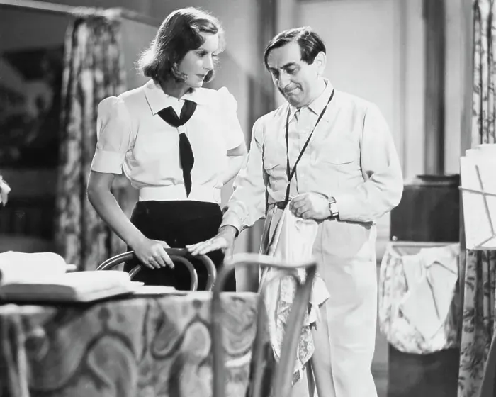 Framed Print : Greta Garbo and Ernst Lubitsch Conversing Framed Print : Greta Garbo and Ernst Lubitsch Conversing