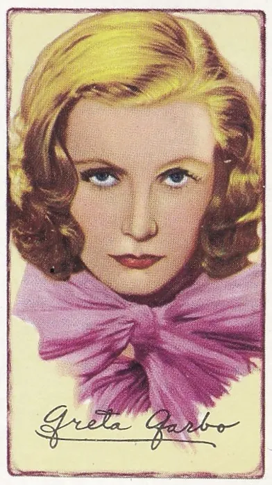 Framed Print : Greta Garbo, Signed Portraits of Famous Stars, collectible Gallaher cigarette card, 1935 Framed Print : Greta Garbo, Signed Portraits of Famous Stars, collectible Gallaher cigarette card, 1935