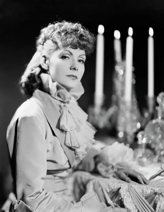 Framed Print : Greta Garbo At Table; Candelabra; Movie Framed Print : Greta Garbo At Table; Candelabra; Movie