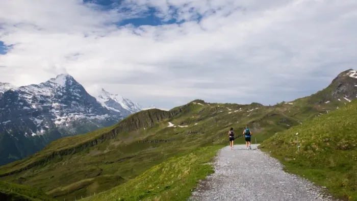 Framed Print : Grindelwald-First hiking route