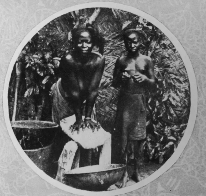Framed Print : Grinding Corn In Nigeria Framed Print : Grinding Corn In Nigeria