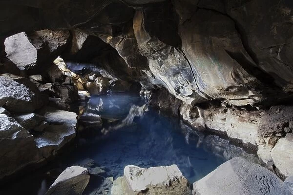 Grjotagja cave, Myvatn, North Iceland, Iceland, Europe