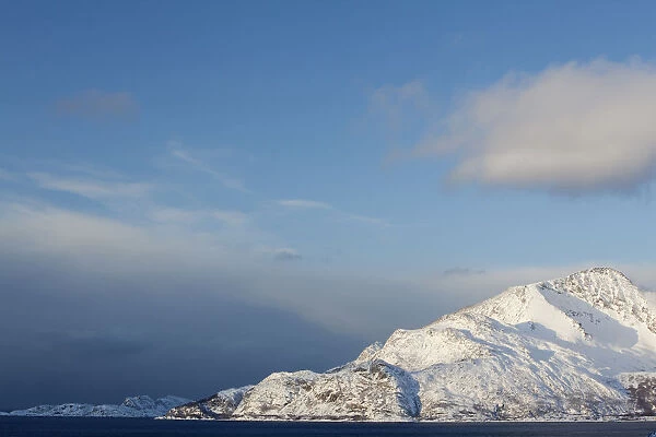 Grotfjord in winter, Tromso, Norway, Europe