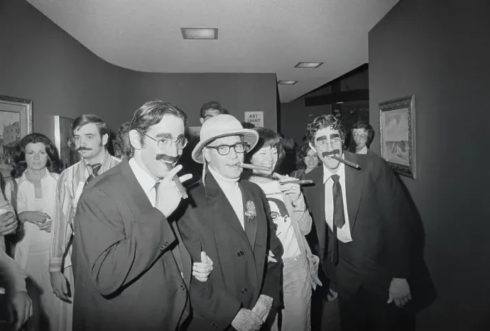 Framed Print : Groucho Marx Holding a Cigar Framed Print : Groucho Marx Holding a Cigar