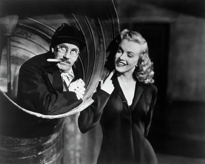Framed Print : Groucho Marx and Marilyn Monroe Framed Print : Groucho Marx and Marilyn Monroe