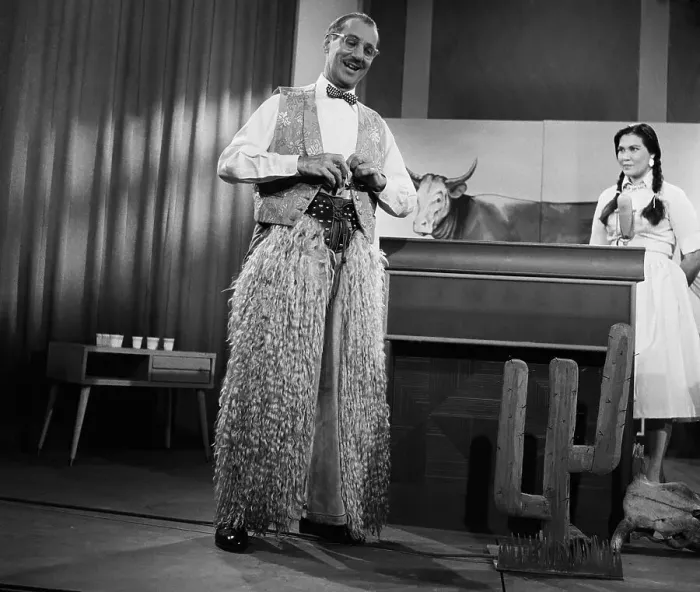 : Groucho Marx Wearing Western Attire : Groucho Marx Wearing Western Attire