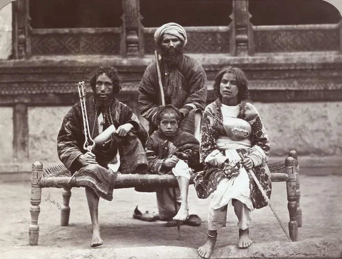 Framed Print : Group Of Beggars Framed Print : Group Of Beggars