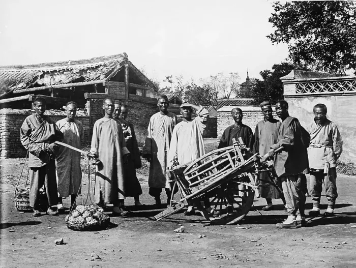 Framed Print : Group Of Chinese Laborers Framed Print : Group Of Chinese Laborers