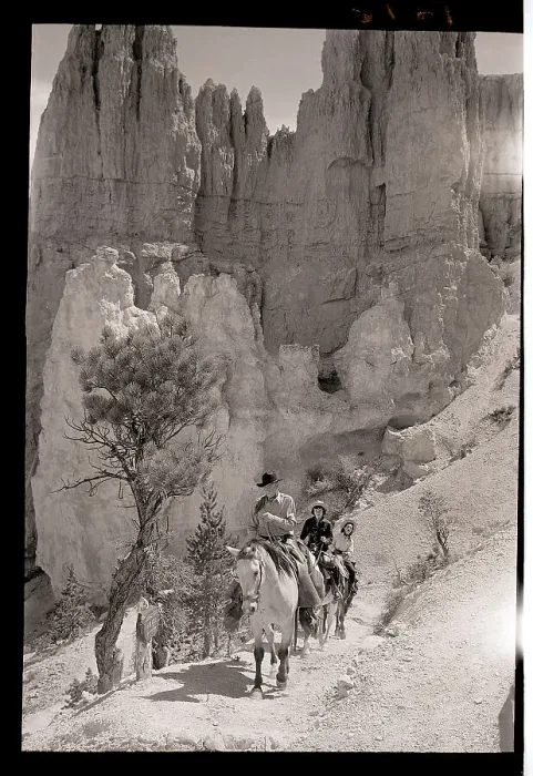 Framed Print : A Group Horseback Riding In Bryce Canyon Framed Print : A Group Horseback Riding In Bryce Canyon