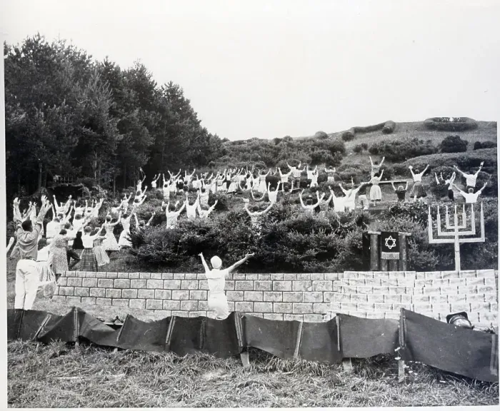 Framed Print : Group Looking Up Hillside Raising Arms Framed Print : Group Looking Up Hillside Raising Arms