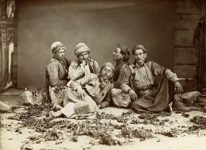 Framed Print : Group of Men From North Africa