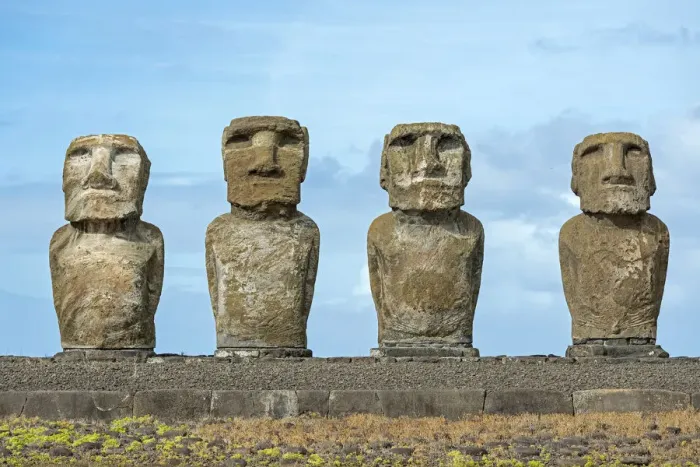 Framed Print : Group of Moai, Rano Raraku, Easter Island, Chile Framed Print : Group of Moai, Rano Raraku, Easter Island, Chile