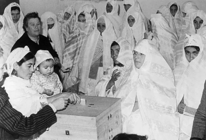 Framed Print : Group of Moslem Women Casting Ballots Framed Print : Group of Moslem Women Casting Ballots