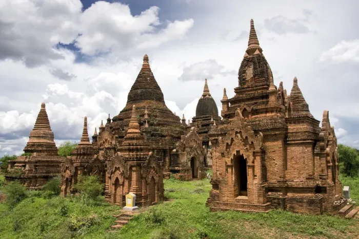 Framed Print : Group of pagodas in Bagan Framed Print : Group of pagodas in Bagan