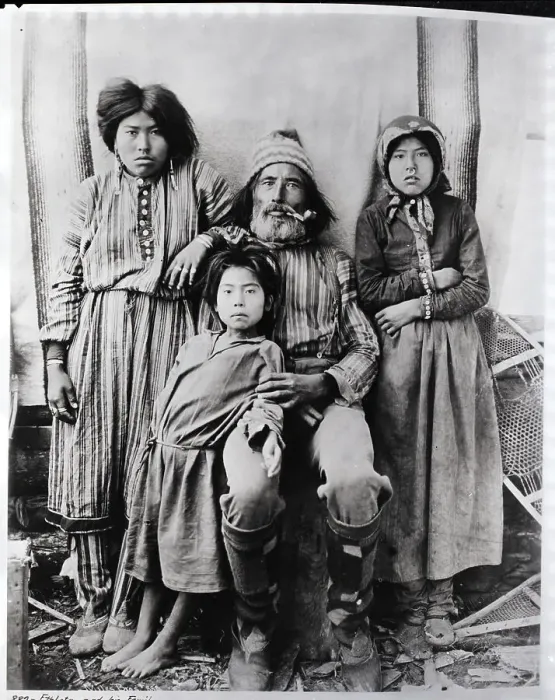 Framed Print : Group Photo Of Alaskan And Family Framed Print : Group Photo Of Alaskan And Family