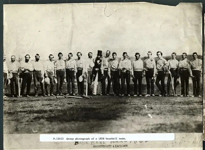 Framed Print : Group Photograph of 1858 Baseball Teams Framed Print : Group Photograph of 1858 Baseball Teams