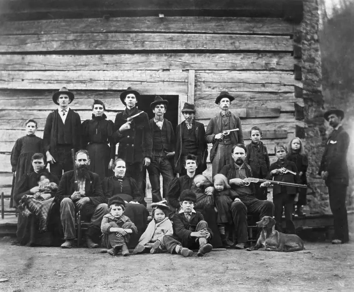 Framed Print : Group Portrait of The Hatfield Family Framed Print : Group Portrait of The Hatfield Family
