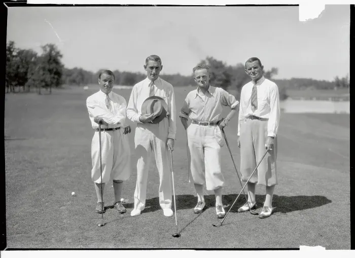 Framed Print : Group Portrait of National Open Golf Pros Framed Print : Group Portrait of National Open Golf Pros