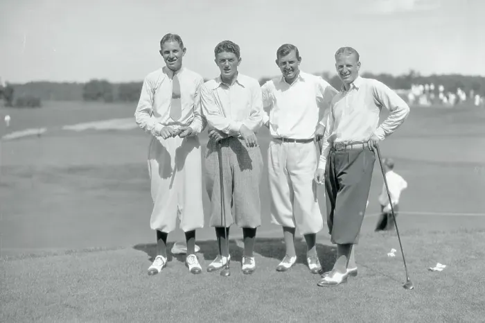 Framed Print : Group Portrait of National Open Golf Pros Framed Print : Group Portrait of National Open Golf Pros