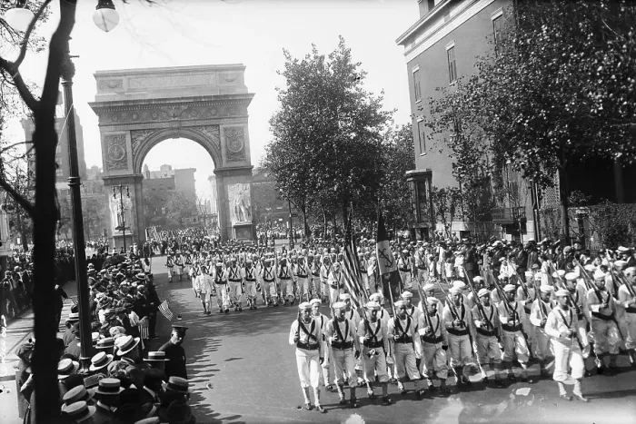 Framed Print : Group Of Sailors In Labor Day Parade Framed Print : Group Of Sailors In Labor Day Parade