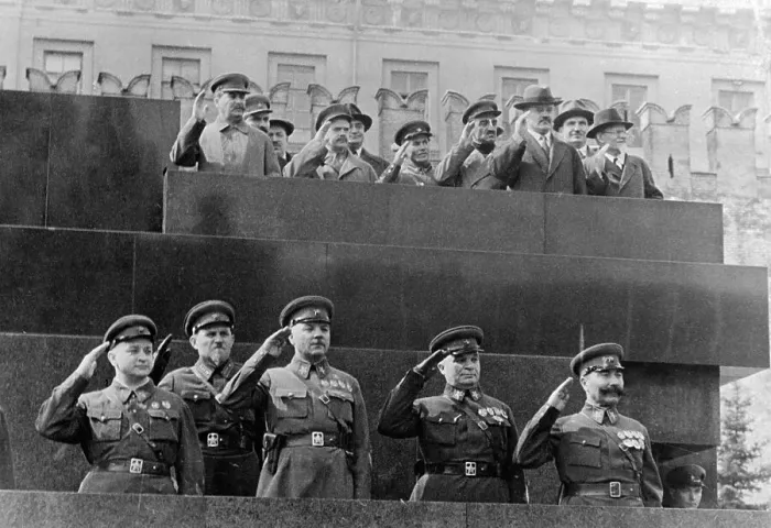 Framed Print : Group of Soviet Leaders Saluting Framed Print : Group of Soviet Leaders Saluting