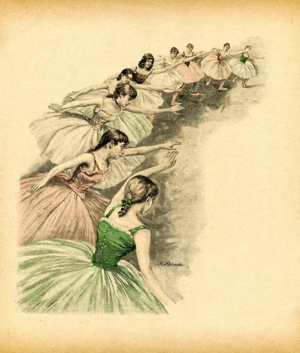 Framed Print : Group of teenage girls dancing ballet at class 1893 Framed Print : Group of teenage girls dancing ballet at class 1893