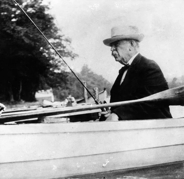 Framed Print : Grover Cleveland Fishing Framed Print : Grover Cleveland Fishing