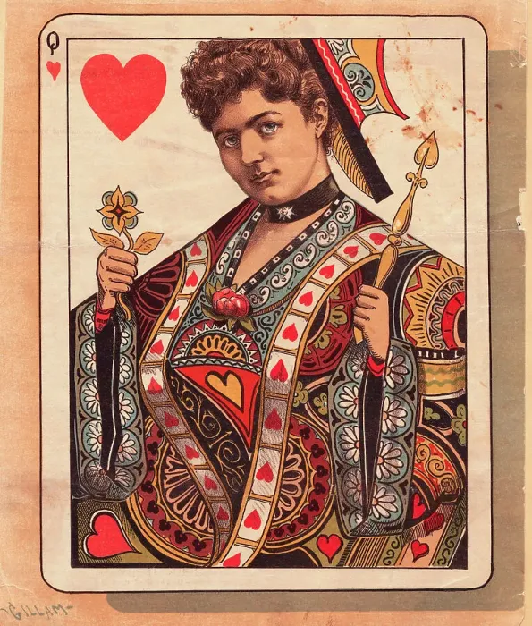 Framed Print : Grover Cleveland's Wife Francis on Playing Card Framed Print : Grover Cleveland's Wife Francis on Playing Card
