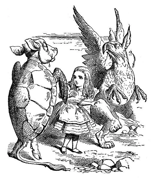 Gryphon and Mock Turtle - Alice in Wonderland 1897