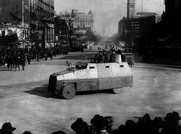 US Guard. 27th March 1917: The armoured vehicle squadron of the US National Guard