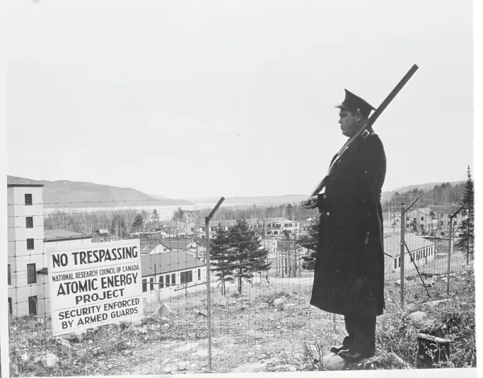 Framed Print : Guard Watching Atomic Plant Framed Print : Guard Watching Atomic Plant