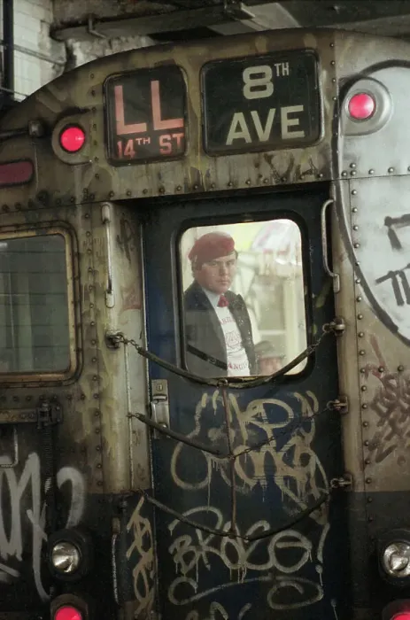 Framed Print : Guardian Angels Leader Curtis Sliwa in Subway Train Framed Print : Guardian Angels Leader Curtis Sliwa in Subway Train