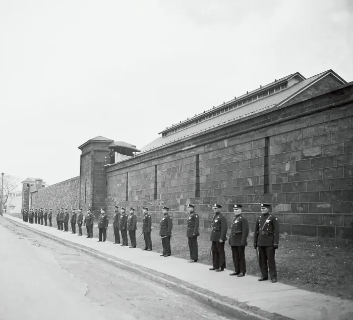 Framed Print : Guards Outside Prison Framed Print : Guards Outside Prison