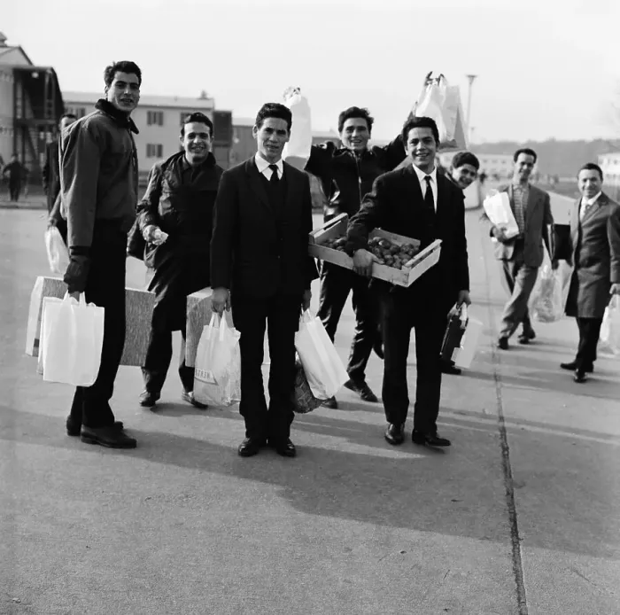 Framed Print : Guest Workers Having Shopping Spree Framed Print : Guest Workers Having Shopping Spree